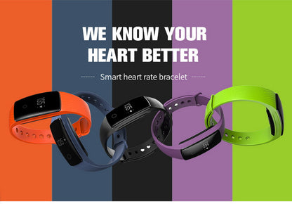 V05S Smart Fitness Band – Heart Rate, Sleep Monitor & Pedometer