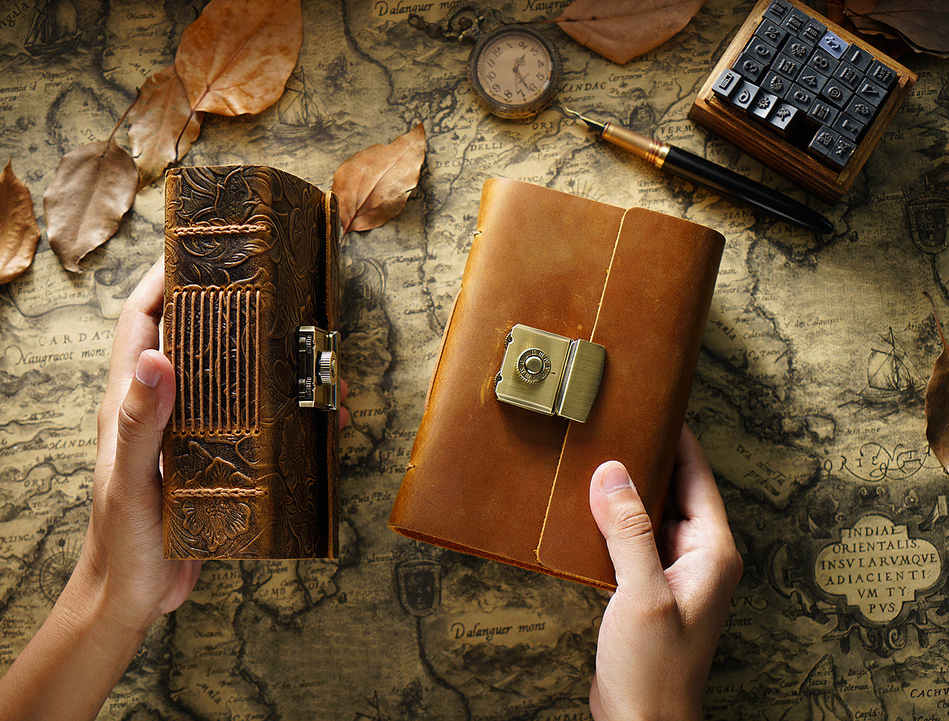 Genuine Cowhide Leather Notebook | Vintage Retro Journal | A5, A6, A7