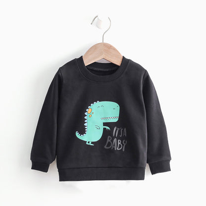 Children's Cartoon Cotton Sweatshirt Pullover | Kids Casual Top