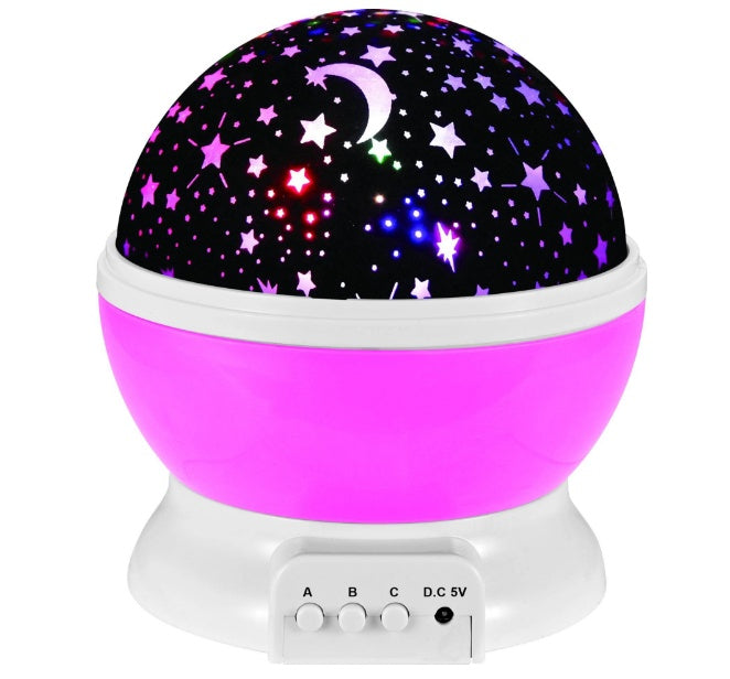 Rotating Star & Constellation Projector Night Light