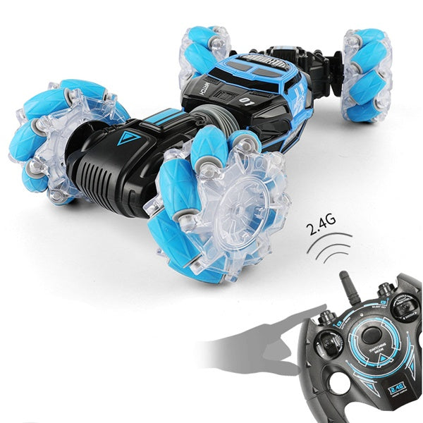 4WD Gesture Control RC Stunt Car – Morphing Off-Road & 8-Way Sideways