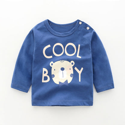 Girls Cotton Long Sleeve Cartoon Print T-Shirt – 7 Designs