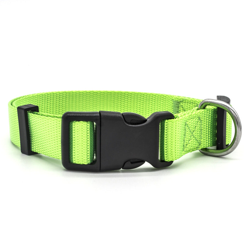 Soft Nylon Pet Collar – Adjustable with Neoprene Lining | Dogs & Cats | 7 Colours