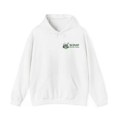 Scrap Metal Man Logo Hoodie – Industrial Style Unisex Sweatshirt