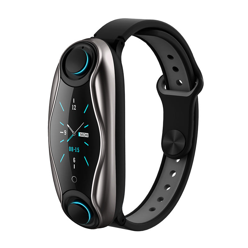 2-in-1 Bluetooth Headset Smartwatch Bracelet – Step Counter & Calls