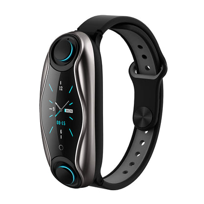 2-in-1 Bluetooth Headset Smartwatch Bracelet – Step Counter & Calls