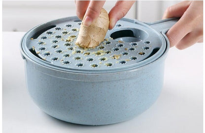 8-in-1 Mandoline Slicer Set — Multi-Blade Vegetable Slicer, Grater & Cutter with Container