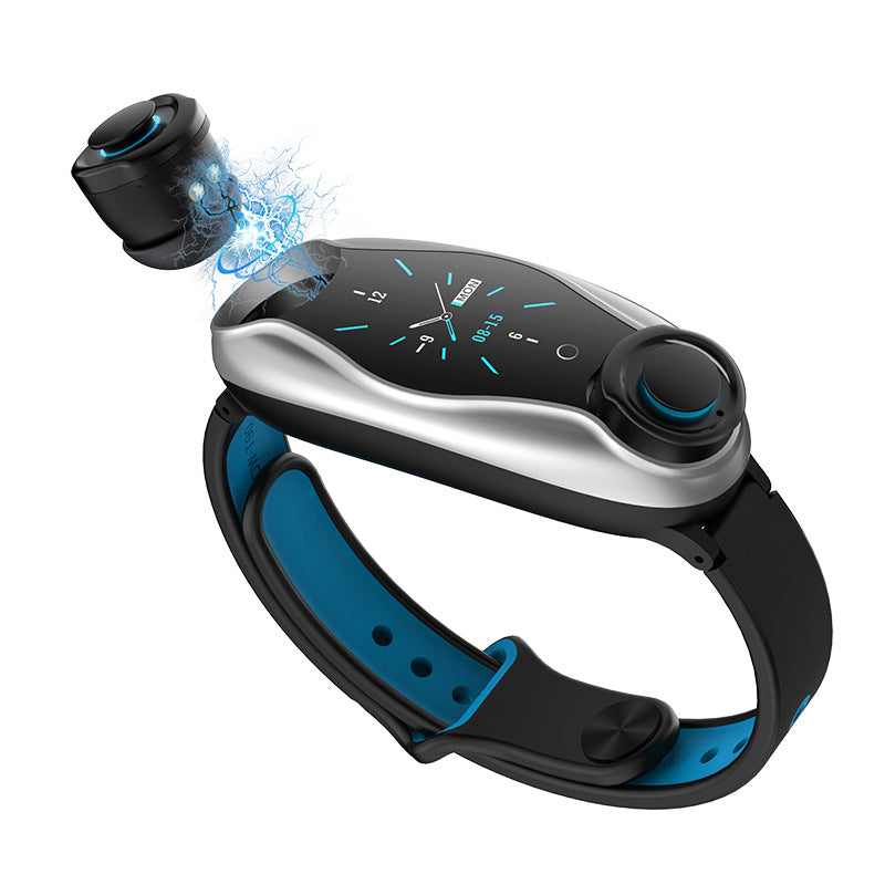 2-in-1 Bluetooth Headset Smartwatch Bracelet – Step Counter & Calls