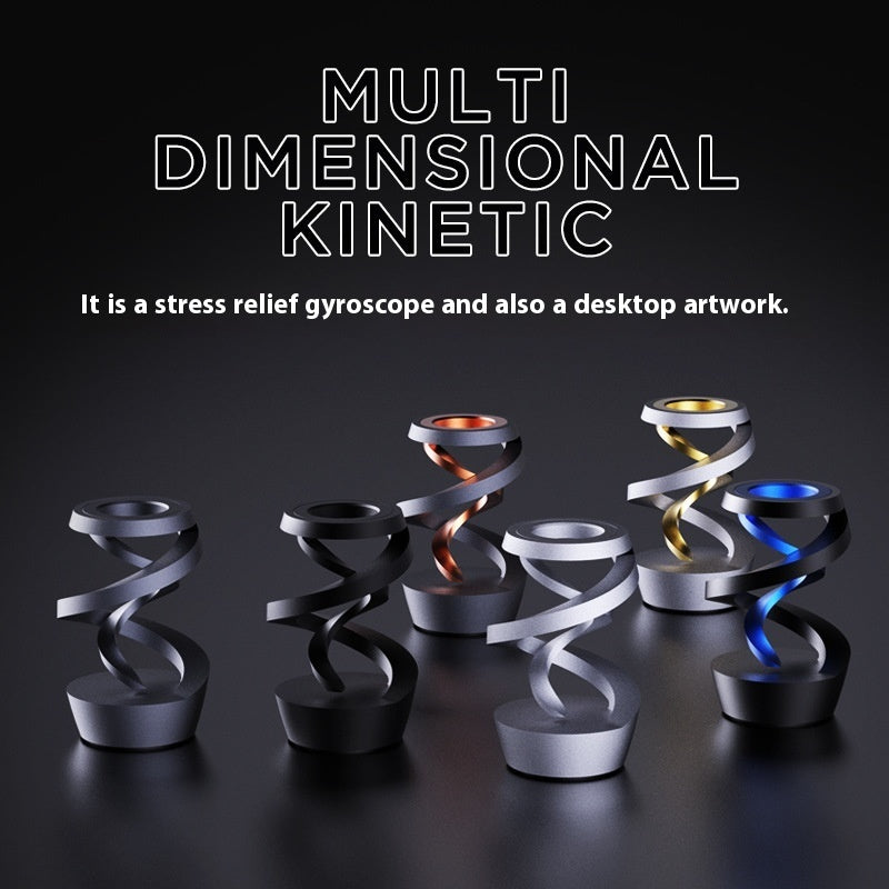 Anti-Gravity Suspended Gyro | Luxury Stainless Steel Desk Ornament | 6 Finishes