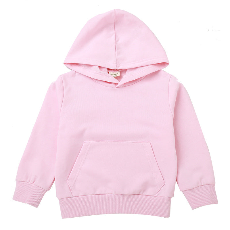 Children's 95% Cotton Hooded Sweatshirt | Kids Casual Hoodie 90-140cm