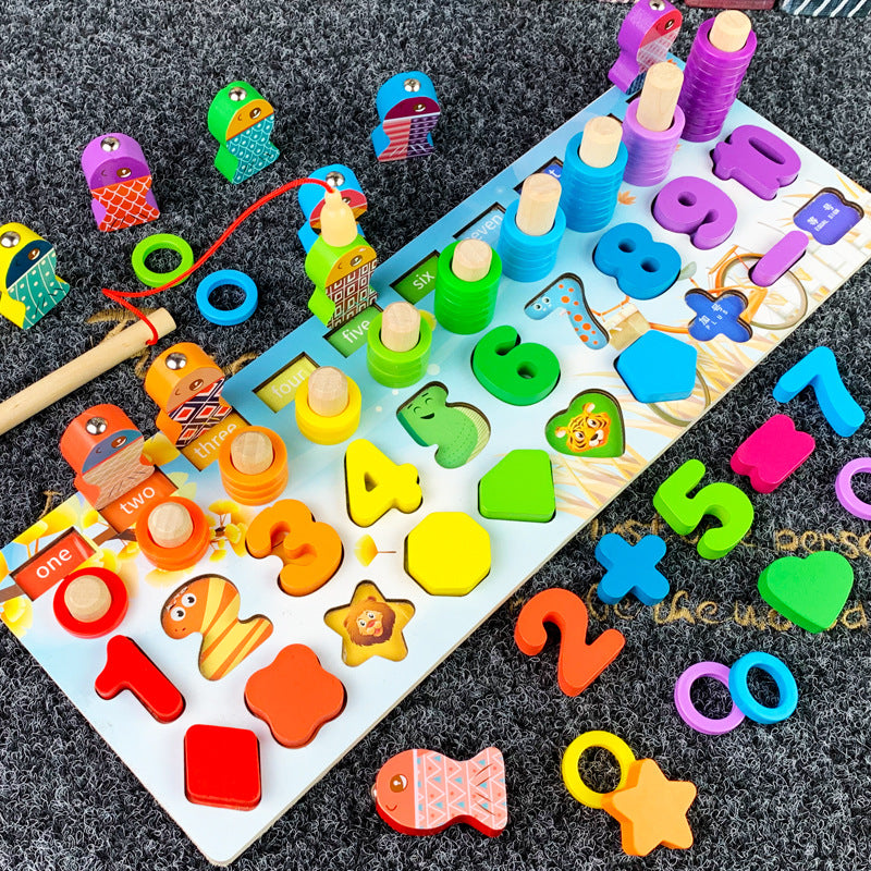 Wooden Number & Letter Learning Board Montessori Toy Ages 3+ - JParker Collections