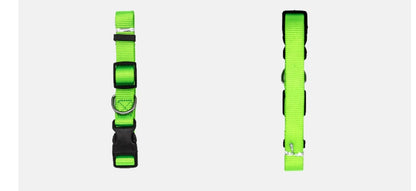 Soft Nylon Pet Collar – Adjustable with Neoprene Lining | Dogs & Cats | 7 Colours