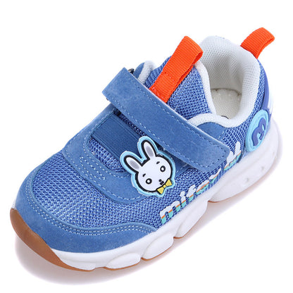 Children's Breathable Mesh Velcro Trainers | Unisex Toddler Shoes EU 23-28