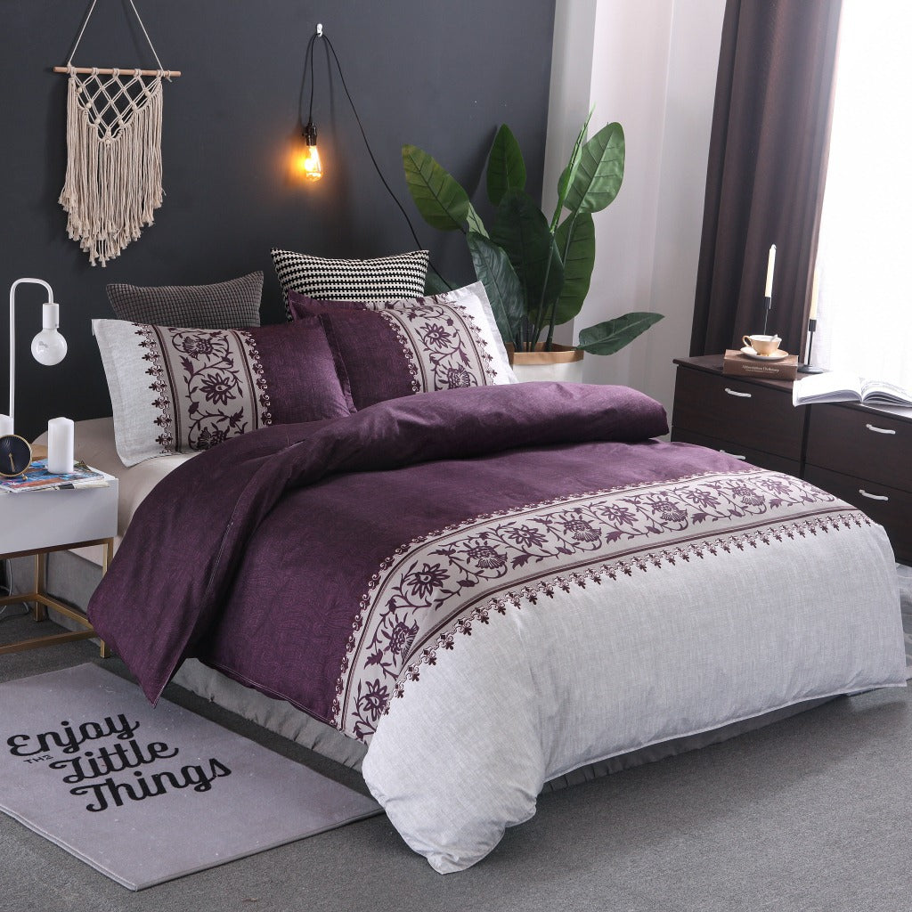 Plain Dye Polyester Duvet Cover Set | 6 Colours