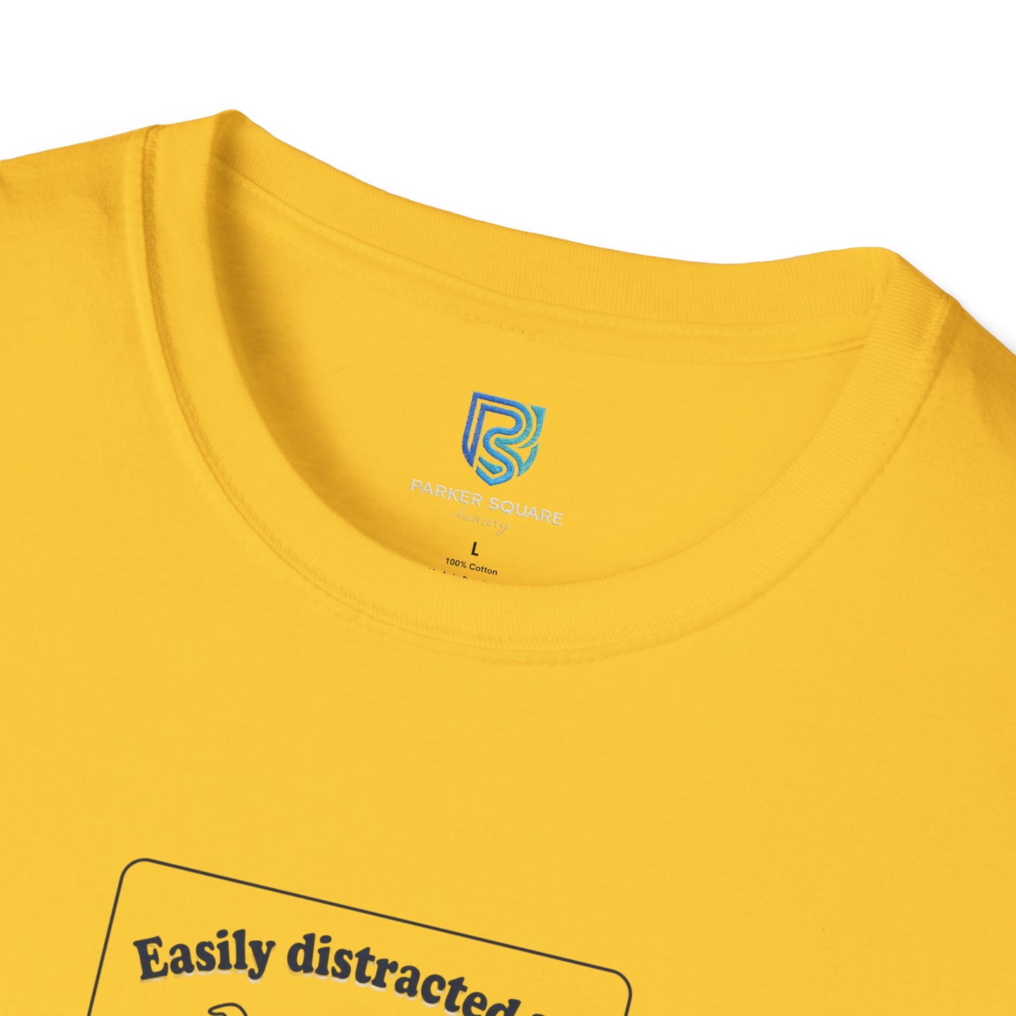 'Easily Distracted By…wait, is that a dog?' Cartoon Dog Graphic Tee