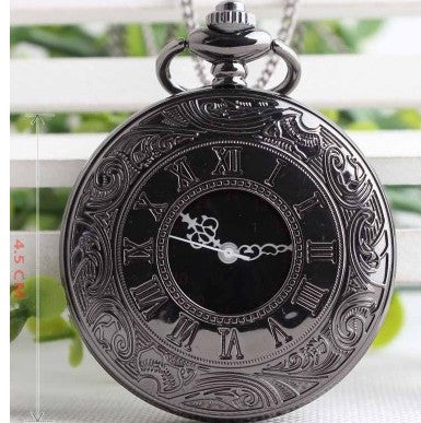 Classic Roman Numeral Dual Display Pocket Watch – World Time
