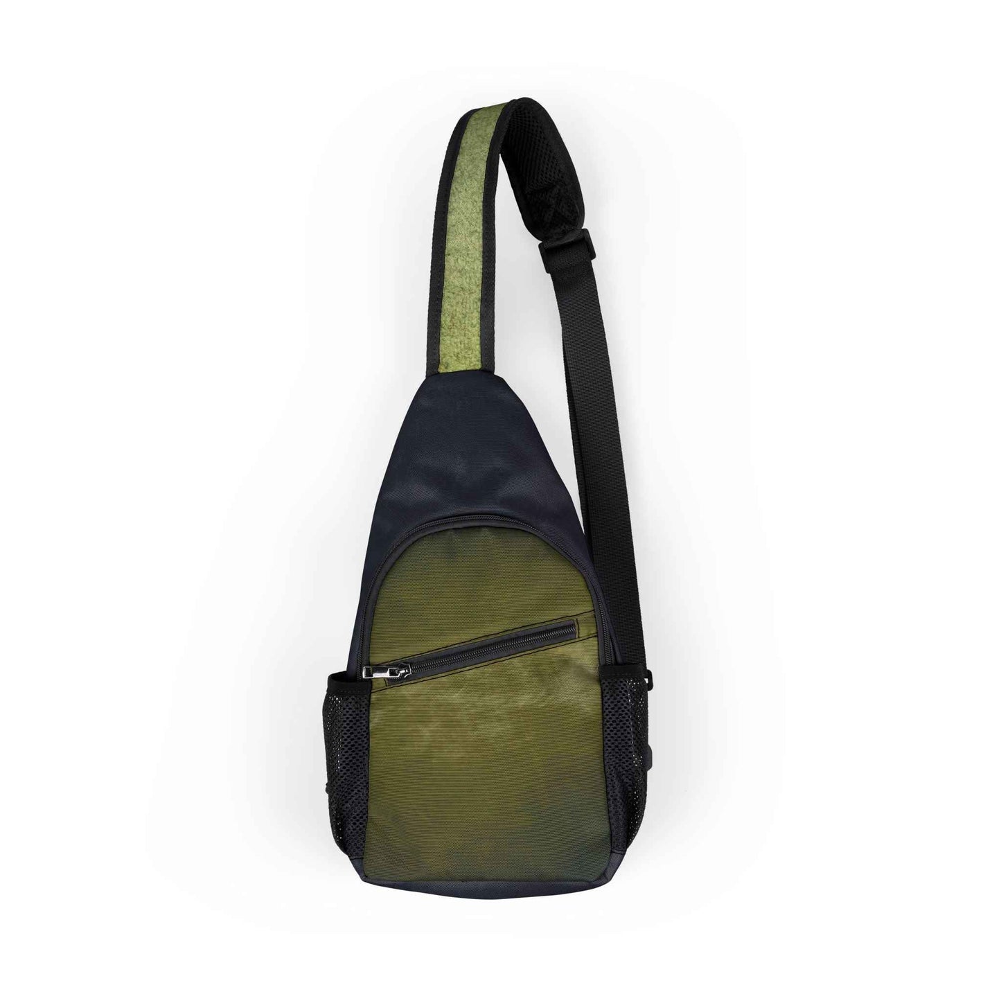 Hex Grid Olive Sling Bag – Tactical Crossbody Chest Pack