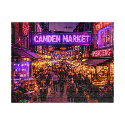 Camden Market Neon Night Jigsaw Puzzle – 110, 252, 520 & 1014 Pieces