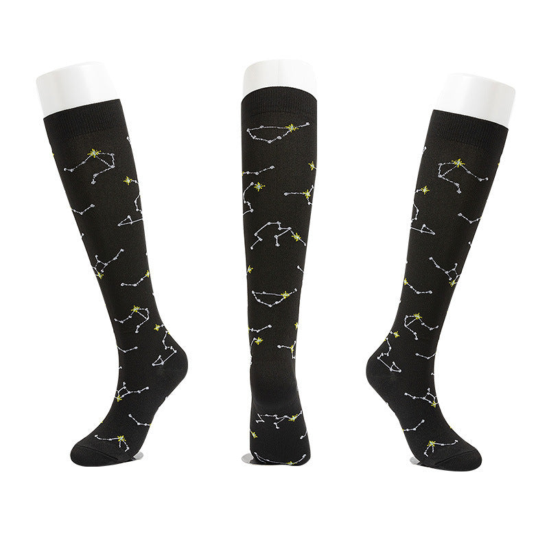 Sports Compression Socks – Nylon Jacquard Cycling & Running Socks