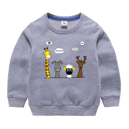 Children's Cotton Long Sleeve Sweatshirt | Boys & Girls Casual Top