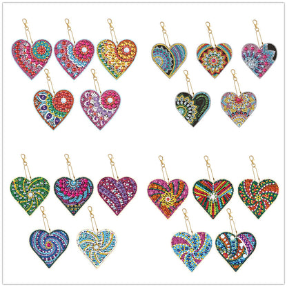 5D Diamond Painting Keychain | Double-Sided Handmade Charm | JP Collections