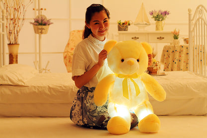LED Light-Up Teddy Bear Plush Toy - Colour Changing Glow Bear for Kids