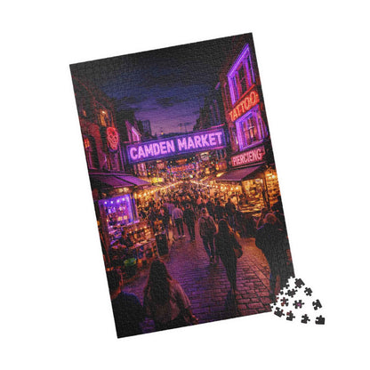 Camden Market Neon Night Jigsaw Puzzle – 110, 252, 520 & 1014 Pieces