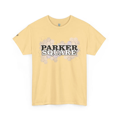 Parker Square T‑Shirt — Retro Campus Logo Tee