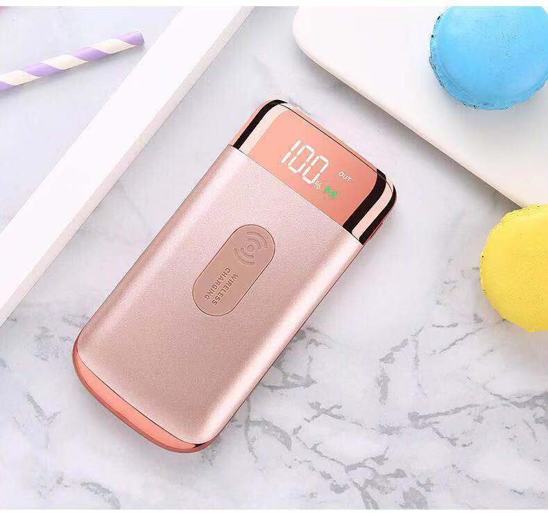 20,000mAh Slim Power Bank – LCD Display Multi-USB Gold, Black, White, Rose Gold & Blue