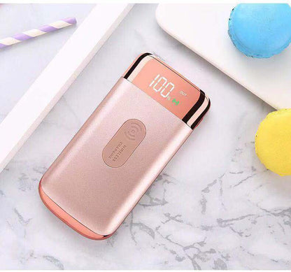 20,000mAh Slim Power Bank – LCD Display Multi-USB Gold, Black, White, Rose Gold & Blue