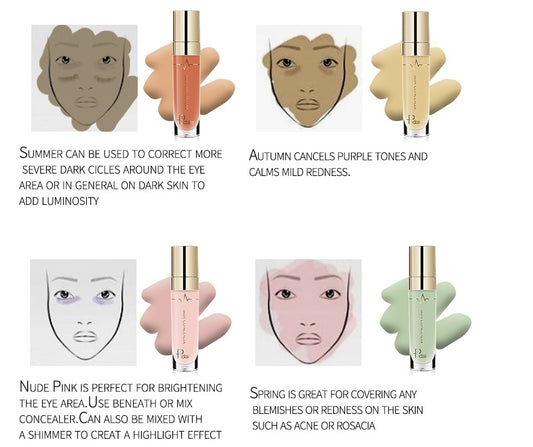 PUDAIER Liquid Concealer – Full Coverage Moisturising Face Base 5ml