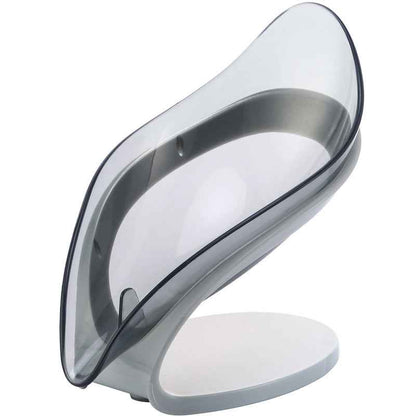 Self-Draining Soap Dish Holder – Non-Slip Leaf Design Bathroom Soap Tray