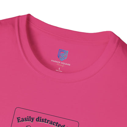 'Easily Distracted By…wait, is that a dog?' Cartoon Dog Graphic Tee
