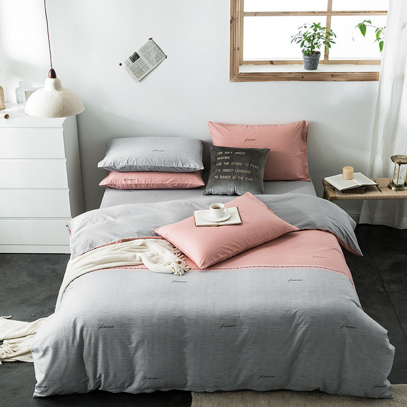 Geometric Quilted Cotton Bedding Set 4 Piece | 15 Designs