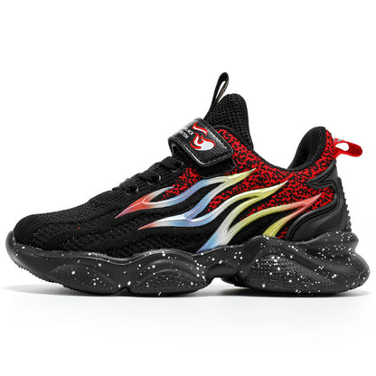 Kids' Retro Mesh Trainers – Anti-Slip, Sizes 28–39