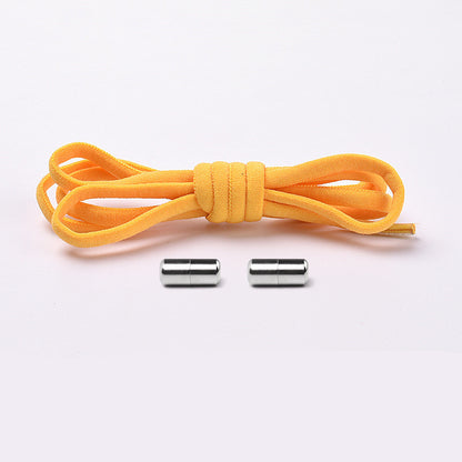 Elastic No-Tie Shoelaces – Half-Round Capsule Lock, 22 Colours
