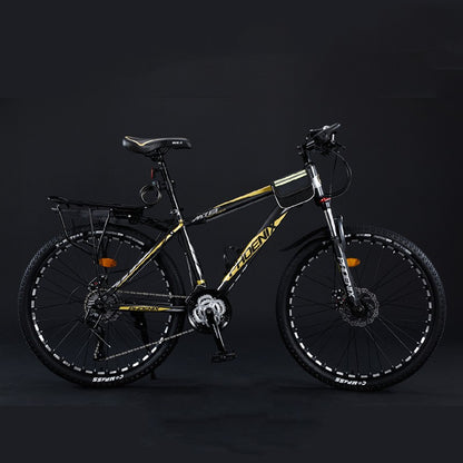 Carbon Steel Mountain Bike – Double Disc Brake 24" & 26" 24/27/30-Speed