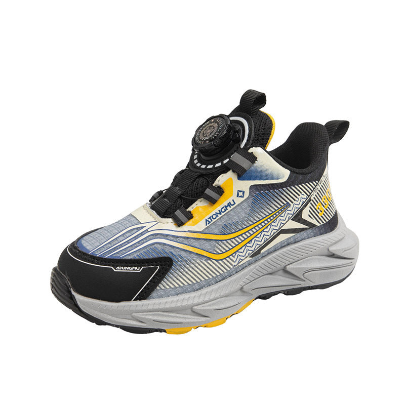 Kids' Breathable Snap-Button Casual Shoes | Age 4-16 | Sizes 26-37