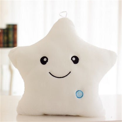 Glow-in-the-Dark Star Plush Pillow | LED Light Up | Gift