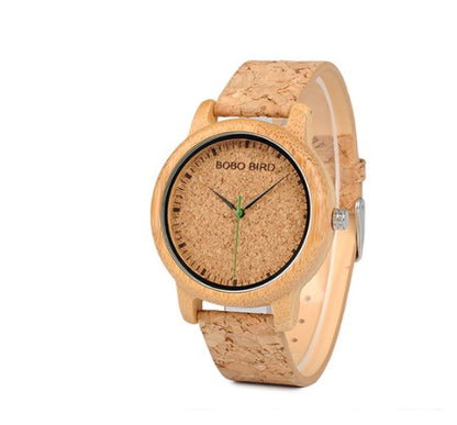 BOBO BIRD Natural Bamboo Watch – Eco-Friendly Men’s & Women’s