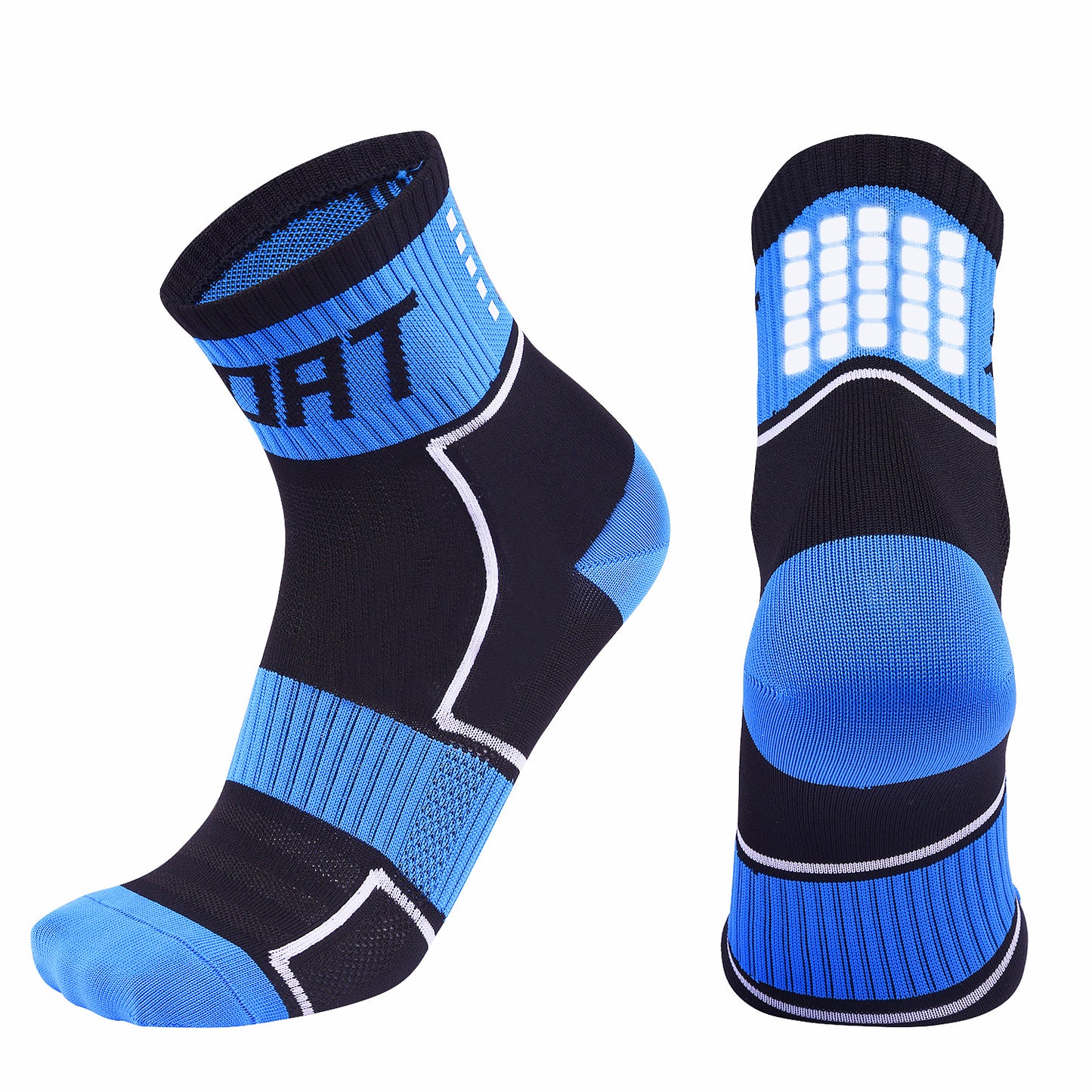Reflective Nylon Cycling Socks – Breathable Anti-Friction Bicycle Socks