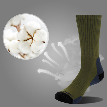 Men's Combed Cotton Mid-Tube Sports Socks – 4 Colours
