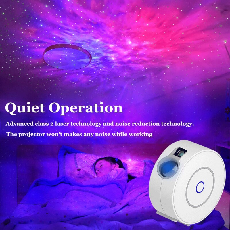 Starry Sky Projector Lamp — LED Galaxy Night Light for Bedroom & Home Decor