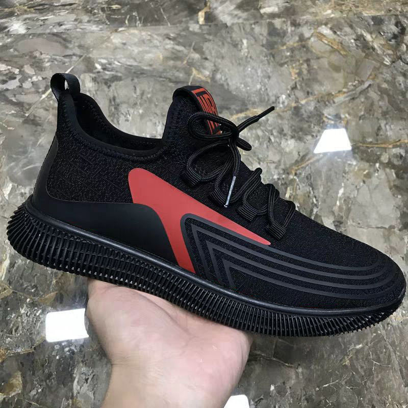 Men's Lightweight Slip-On Running Shoes – Breathable Cotton Upper, Multi-Colourway