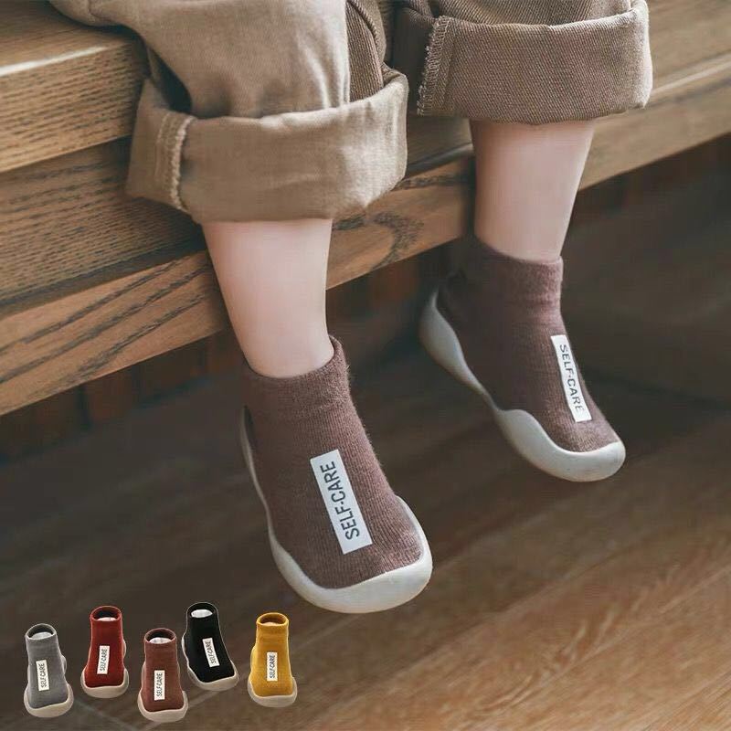 Baby & Toddler Soft-Sole Non-Slip Indoor Shoes | Breathable Cotton Letter Print Shoes