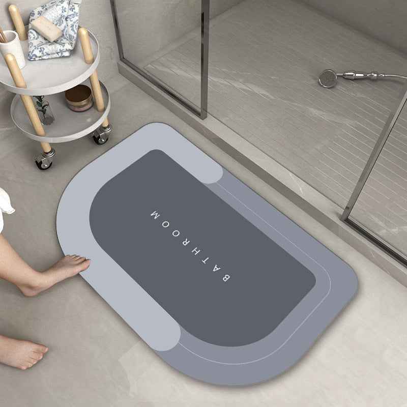 Soft Blended Bathroom Floor Mat – Non-Slip Bath Rug in Oval & Rectangle