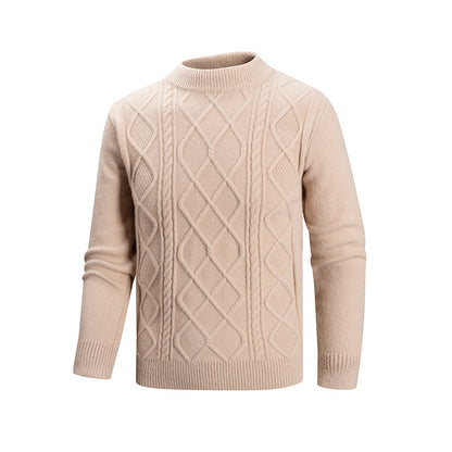 Men's Mock Neck Knit Pullover | Extra Thick Modal Blend | JParker
