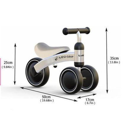 Children's Balance Twist Car – Baby Walker Scooter S-Frame Leather Seat