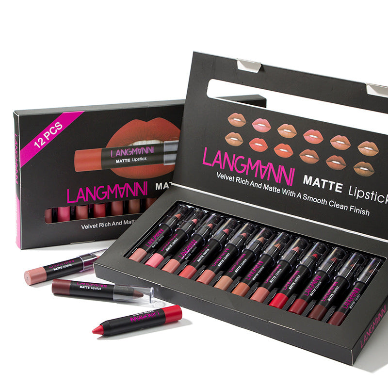 12-Piece Lipstick Gift Set – 12 Colours, 3.5g Each
