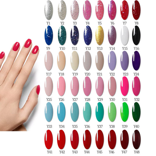 80W UV/LED Nail Lamp Gel Polish Kit – 20-Piece Set